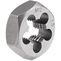 sourcing map Hexagonal Reencauchado Dado M12 X 1-5 Paso Carbón Acero Métrico Hexágono Cónico Tubo Dado Grado de…